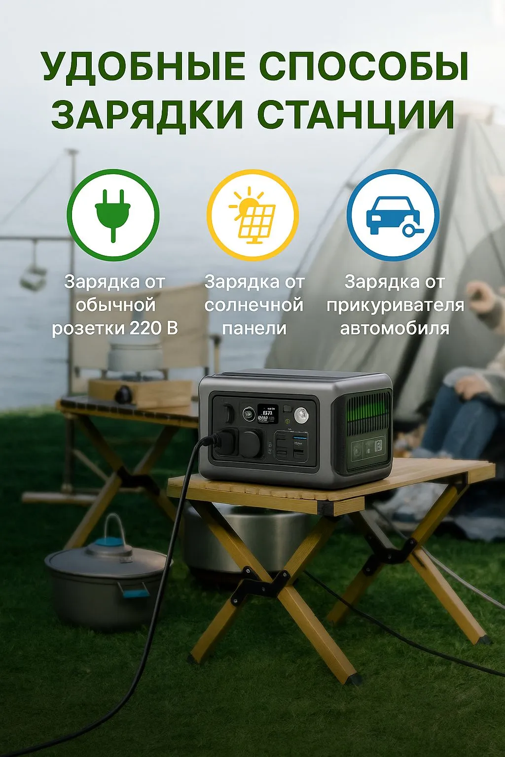 Портативная электростанция ALLPOWERS R600, 299 Вт·ч / 80800 мАч, фото 4
